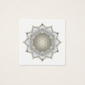 Bloem van het leven - bloesems Mandala 1 Vierkante Visitekaartjes (Voorkant)