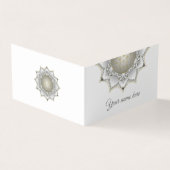 Bloem van het leven - bloesems Mandala 1 Visitekaartje (Buitenkant)