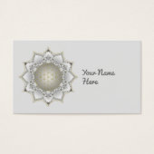 Bloem van het leven - bloesems Mandala 1 Visitekaartje (Voorkant)