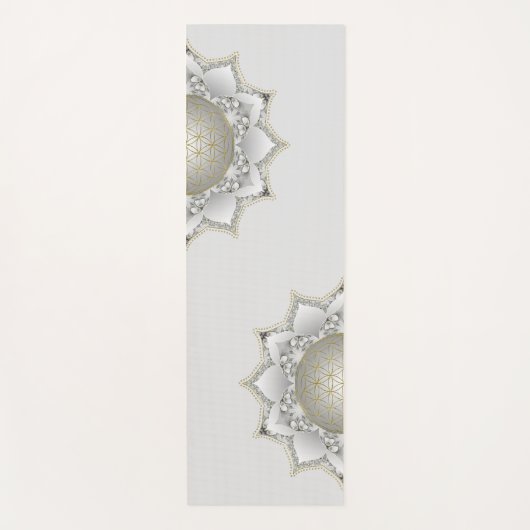 Bloem van het leven - bloesems Mandala 1 Yogamat (Voorkant)