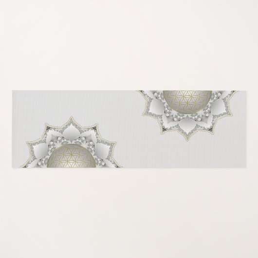 Bloem van het leven - bloesems Mandala 1 Yogamat (Voorkant (horizontaal))