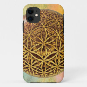 Bloem van het Leven / Blume des Lebens - balrooste iPhone 11 Hoesje