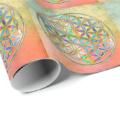 Bloem van het leven / Blume des Lebens - gouden kl Cadeaupapier (Rol Hoek)