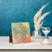 Bloem van het leven / Blume des Lebens - gouden kl Fotoplaat (Insitu)