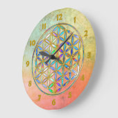 Bloem van het leven / Blume des Lebens - gouden kl Grote Klok (Hoek)