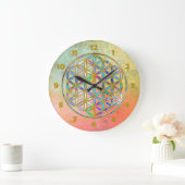 Bloem van het leven / Blume des Lebens - gouden kl Grote Klok (Huis)