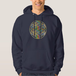 Bloem van het leven / Blume des Lebens - gouden kl Hoodie