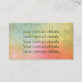 Bloem van het leven / Blume des Lebens - gouden kl Visitekaartje (Achterkant)