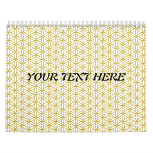 Bloem van het leven / Blume des Lebens - gouden pa Kalender