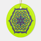 Bloem van het Leven / Blume des Lebens - Lotus Con Keramisch Ornament (Links)