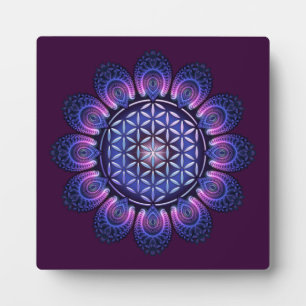 BLOEM VAN HET LEVEN / Blume des Lebens - Mandala I Fotoplaat