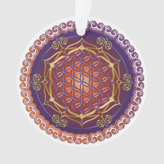Bloem van het leven / Blume des lebens - Ornament (voorkant)