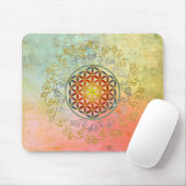 Bloem van het leven / Blume des lebens - Ornament  Muismat (Met muis)