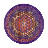 Bloem van het leven / Blume des lebens - Ornament  Snijplank (Voorkant)