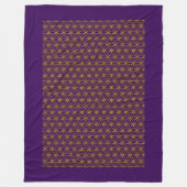 Bloem van het leven / Blume des Lebens - patroongo Fleece Deken (Voorkant)