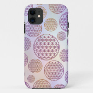 Bloem van het leven / Blume des Lebens - patroonvi iPhone 11 Hoesje