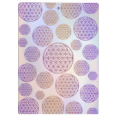 Bloem van het leven / Blume des Lebens - patroonvi Klembord (Achterkant)