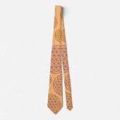 Bloem van het leven / Blume des Lebens - patroonvi Stropdas (Voorkant)