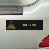 Bloem van het Leven / Blume des Lebens - piramide Bumpersticker (Op auto)