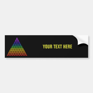 Bloem van het Leven / Blume des Lebens - piramide  Bumpersticker