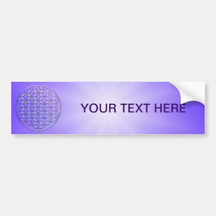 Bloem van het leven / Blume des Lebens - postzegel Bumpersticker