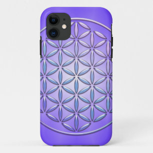 Bloem van het leven / Blume des Lebens - postzegel iPhone 11 Hoesje