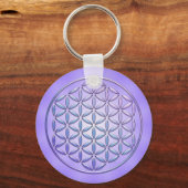 Bloem van het leven / Blume des Lebens - postzegel Sleutelhanger (Voorkant)