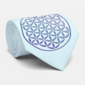 Bloem van het leven / Blume des Lebens - postzegel Stropdas (Opgerold)