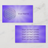 Bloem van het leven / Blume des Lebens - postzegel Visitekaartje (Voorkant / Achterkant)