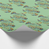 Bloem van het leven / Blume des Lebens - schildpad Cadeaupapier (Hoek)