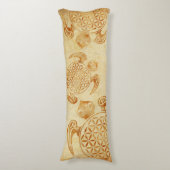 Bloem van het leven / Blume des Lebens - schildpad Lichaamskussen (Voorkant Verticaal)