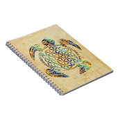 Bloem van het leven / Blume des Lebens - schildpad Notitieboek (Rechterzijde)