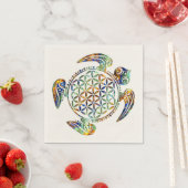 Bloem van het leven / Blume des Lebens - schildpad Servet (Insitu)