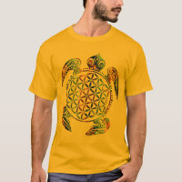 Bloem van het leven / Blume des Lebens - schildpad