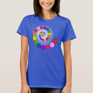 Bloem van het leven / Blume des Lebens - spiraalvo T-shirt