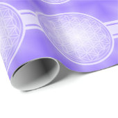 Bloem van het leven / Blume des Lebens - wit trans Cadeaupapier (Rol Hoek)