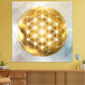 Bloem van het Leven Canva Print (Insitu (Woonkamer))