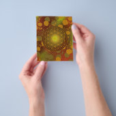 bloem van het leven, chakra, zen, heilige geometri flyer (Hand)