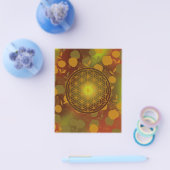 bloem van het leven, chakra, zen, heilige geometri flyer (Enkel)
