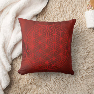 bloem van het leven, chakra, zen, heilige geometri kussen