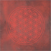 bloem van het leven, chakra, zen, heilige geometri sticker (Voorkant)