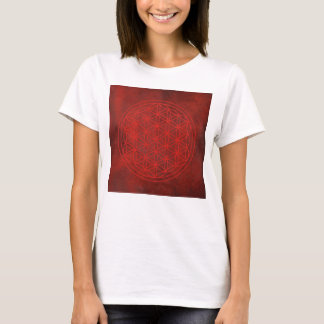 bloem van het leven, chakra, zen, heilige geometri t-shirt