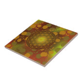 bloem van het leven, chakra, zen, heilige geometri tegeltje (Zijkant)