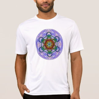 Bloem van het leven/de kubus van Metatron T-shirt