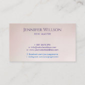 Bloem van het leven - Energie Healing - Reiki Visitekaartje (Achterkant)