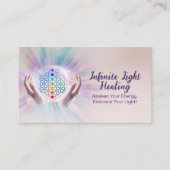 Bloem van het leven - Energie Healing - Reiki Visitekaartje (Voorkant)