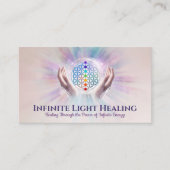 Bloem van het leven - Energie Healing - Reiki Visitekaartje (Voorkant)