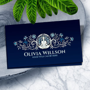 Bloem van het leven - Flourish Yoga Ornament Visitekaartje