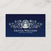 Bloem van het leven - Flourish Yoga Ornament Visitekaartje (Voorkant)