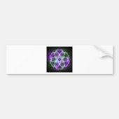 Bloem van het leven Fractal - Geometrie Sacred Bumpersticker (Voorkant)